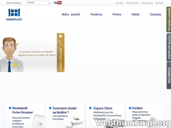 oknoplast.fr website preview