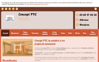 conceptpvc54.fr website preview