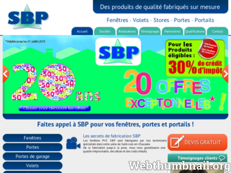 fenetres-sbp.fr website preview