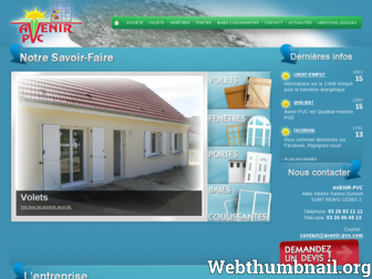avenir-pvc.com website preview