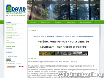 menuiseriedavid.com website preview