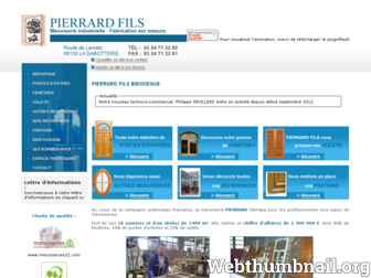 menuiserie-pierrard.com website preview