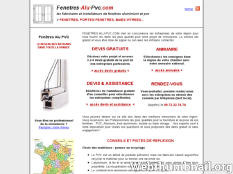 fenetres-alu-pvc.com website preview