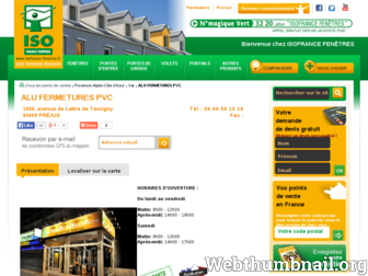 alufermetures.isofrance-fenetres.fr website preview