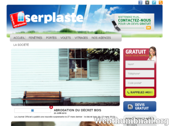 serplaste.fr website preview