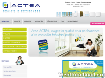 actea.fr website preview
