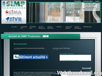 simpproduction.fr website preview