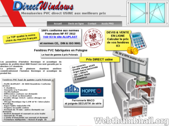 directwindows.fr website preview