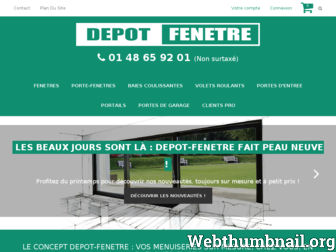 depot-fenetre.com website preview