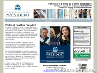 portesetfenetrespresident.com website preview