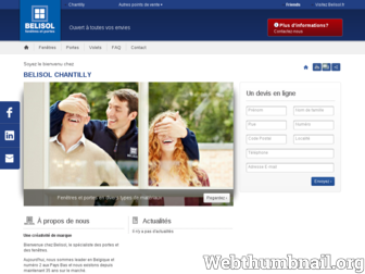 chantilly.belisol.fr website preview