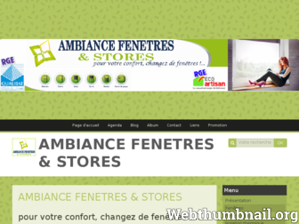 ambiancefenetresetstores.fr website preview