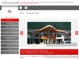alp-isolation.fr website preview