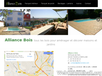 alliance-bois.com website preview