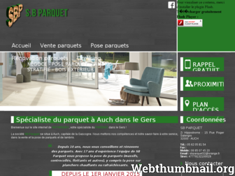 parquets-auch.fr website preview