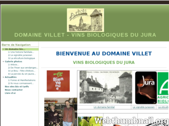 domaine-villet.fr website preview