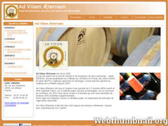 vin-advitam.fr website preview