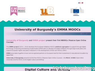 mooc.u-bourgogne.fr website preview