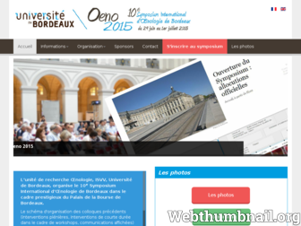 oeno2015.u-bordeaux.fr website preview