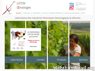 litov-oenologie.fr website preview