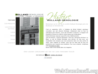 rolland-oenologie.fr website preview