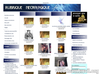 rubriquenecrologique.fr website preview