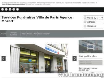 servicesfuneraires-paris16.fr website preview