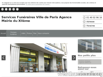 servicesfuneraires-paris12.fr website preview