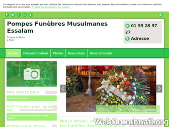 pompes-funebres-musulmane-essalam-paris.fr website preview