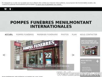 pompes-funebres-menilmontant.fr website preview
