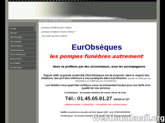 eurobseques.fr website preview