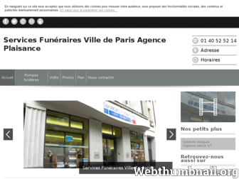 servicesfuneraires-plaisance.fr website preview