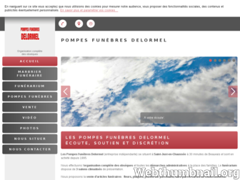 delormel-pompes-funebres-marbrerie.com website preview