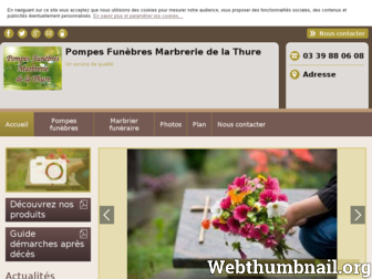 pompes-funebres-marbrerie-thure.fr website preview