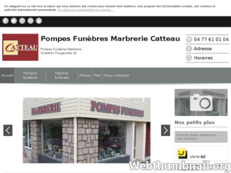 catteau-marbrerie-pompes-funebres.fr website preview