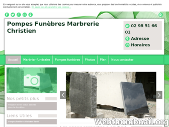 pompes-funebres-christien.fr website preview
