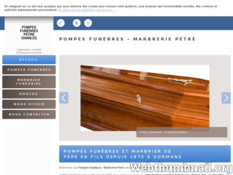 pompes-funebres-marbrerie-petre.fr website preview