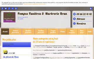 brun-pompes-funebres-uzes.fr website preview