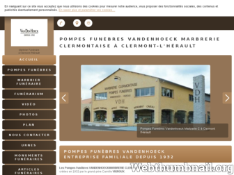 pompes-funebres-vdh.fr website preview