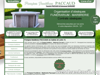 pompesfunebres-paccaud.com website preview