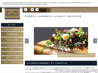 pompes-funebres-gilbert-swiderek.fr website preview