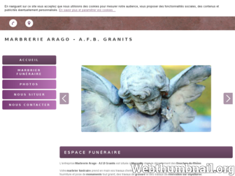 afb-granits-marbrerie-funeraire.fr website preview