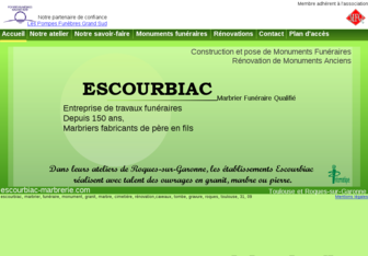 escourbiac-marbrerie.com website preview