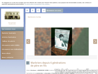 marbrerie-scribe.com website preview