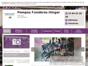 pompes-funebres-hinger.fr website preview