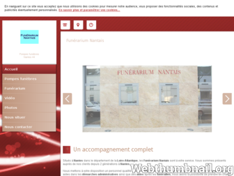 funerariumnantais.fr website preview