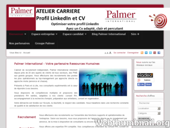 palmer-international.com website preview