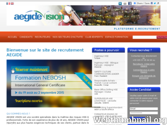 aegidevision-recrutement.fr website preview