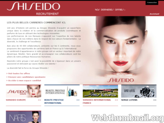 groupeshiseido-recrutement.com website preview