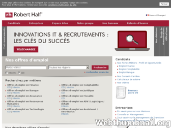roberthalf.fr website preview